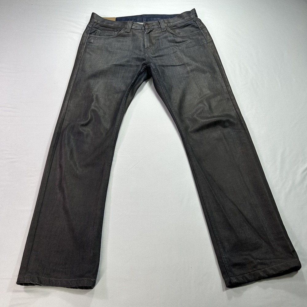 J Brand Kane Jeans Mens 34 Slim Straight Gray Made USA Turmoil Cotton